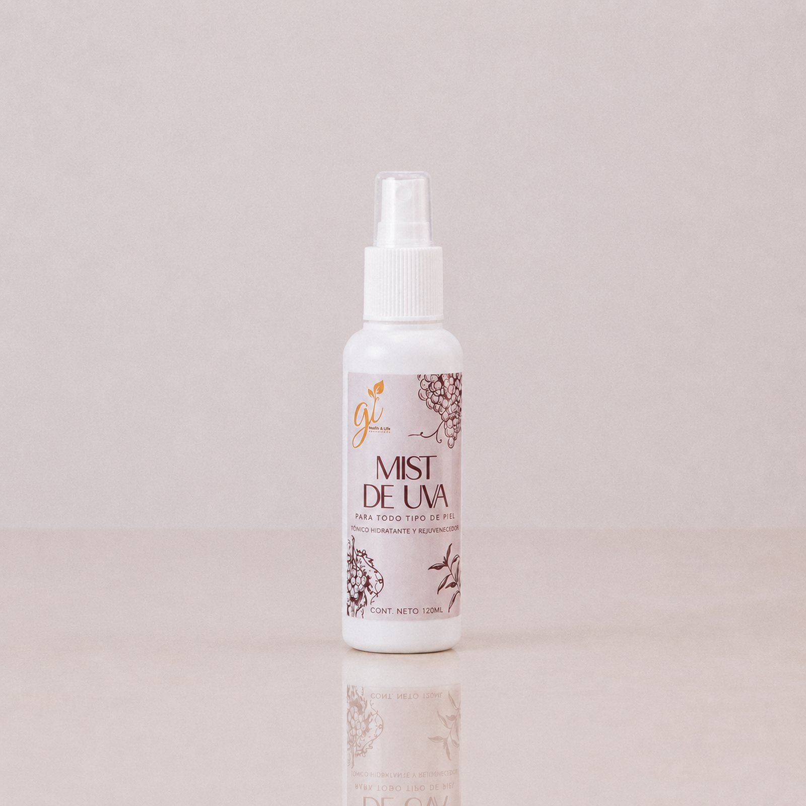 Mist de uva tónico facial hidratante Gi Health and Life Guatemala