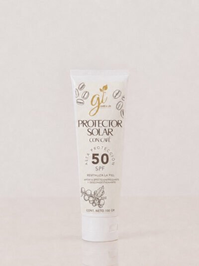 Protector solar con café natural Gi Health and Life Guatemala