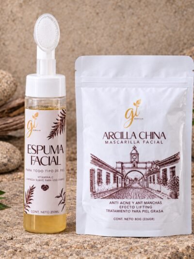 Rutina facial para piel grasa: espuma con vitamina C y arcilla china Gi Health & Life